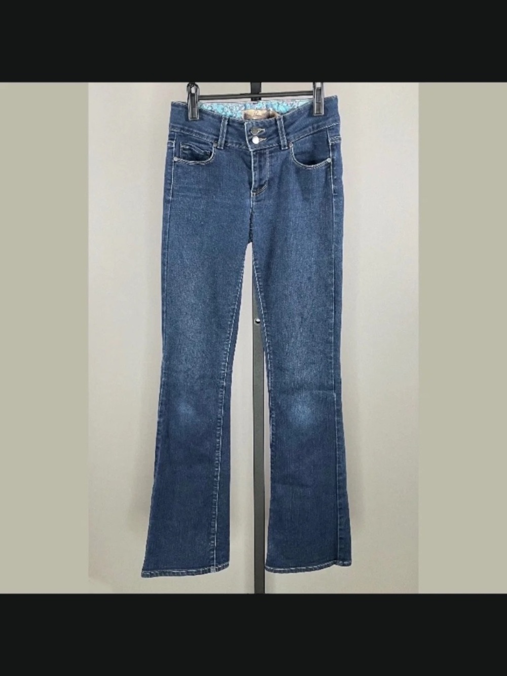 Paige Jeans Womens 25 blue denim hidden hills boot cut designer casual